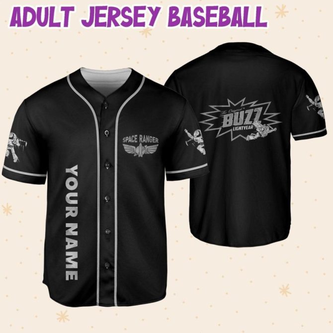 Custom Buzz Lightyear Baseball Jersey - Kid/Youth/Adult Sizes - Personalized Name & Number - Image 7