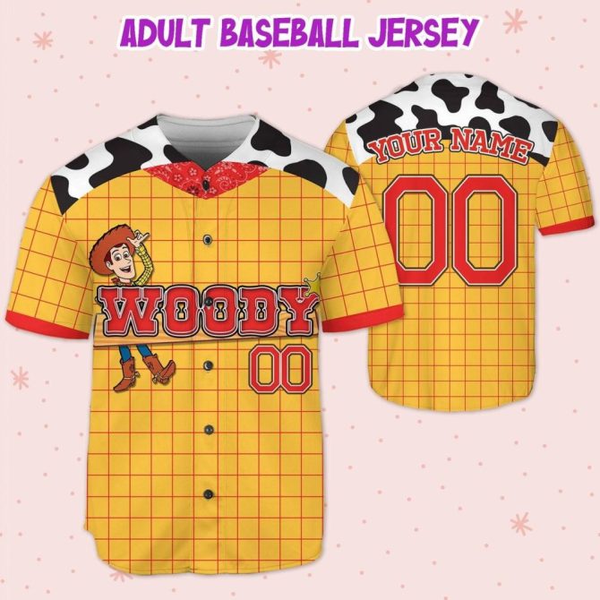 Customizable Kids/Youth/Adult Baseball Jersey - Fun Design, Add Your Name! - Image 6