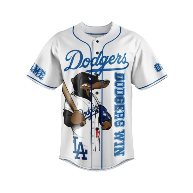 Custom La Dodgers Baseball Jersey – Personalize Name & Number – Unique Fan Gift - Image 2