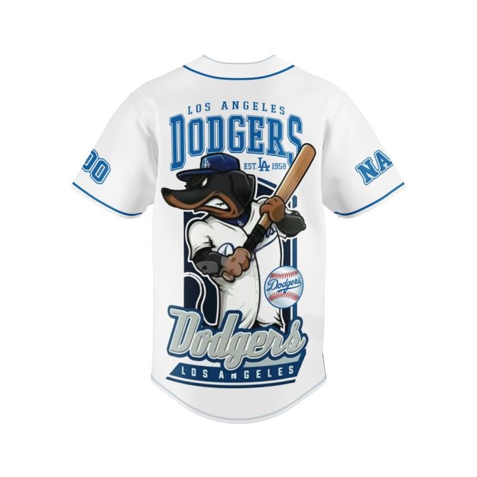 Custom La Dodgers Baseball Jersey – Personalize Name & Number – Unique Fan Gift - Image 3