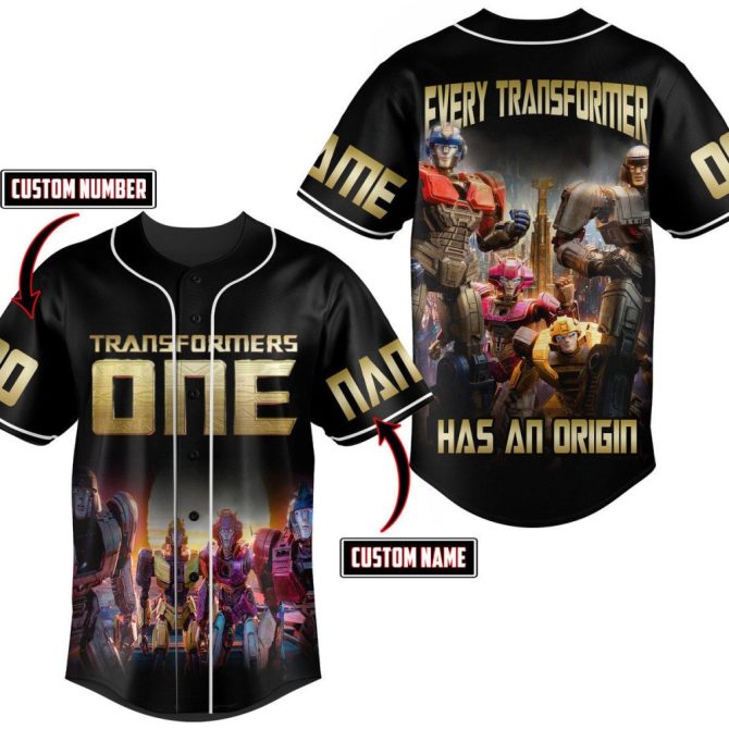 Custom Transformers Jersey - Personalize Name & Number - Fans Edition