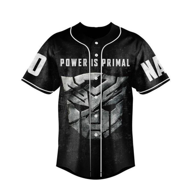 Transformers Rise Of The Beasts Custom Jersey - Power Is Primal Design, Add Name & Number - Image 3