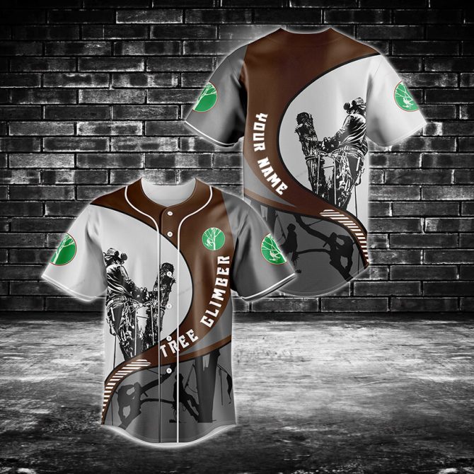 Custom Tree Climber Jersey - Personalized Arborist Shirt With Unique Design
