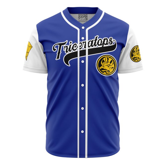 Customizable Blue Triceratops Jersey – Personalized Sportswear For Fans - Image 2