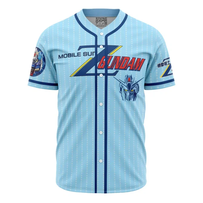 Mobile Suit Z Gundam Baseball Jersey – Anime Fan Apparel For Men & Women