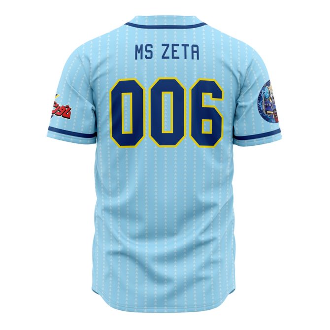 Mobile Suit Z Gundam Baseball Jersey – Anime Fan Apparel For Men & Women - Image 2