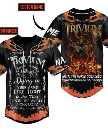 Custom Trivium Baseball Jersey - Personalized Name & Number, Rock Band Design
