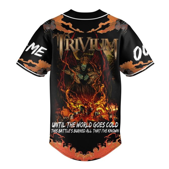 Custom Trivium Baseball Jersey - Personalized Name & Number, Rock Band Design - Image 3