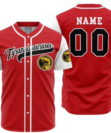 Customizable Tyrannosaurus Baseball Jersey - Personalized Sports Shirt With Team Logo