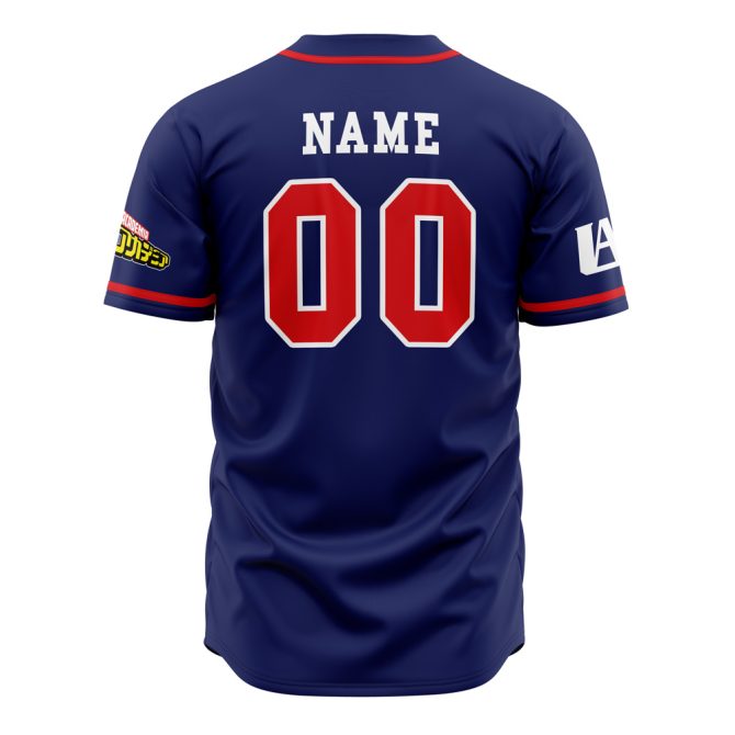 Custom Hero Academy Baseball Jersey – Personalized Name & Number – Anime Fan Apparel - Image 3