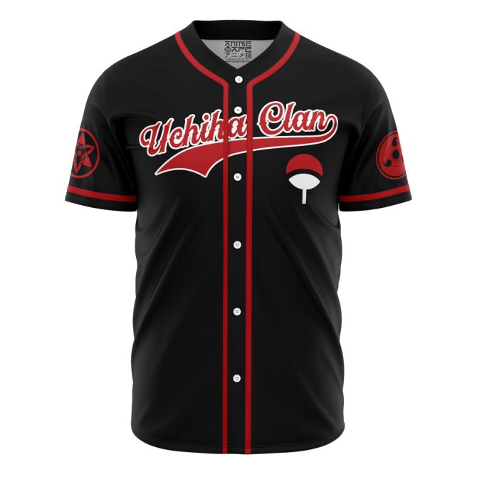 Customizable Uchiha Clan Baseball Jersey - Anime-Themed Sportswear For Fans - Image 2