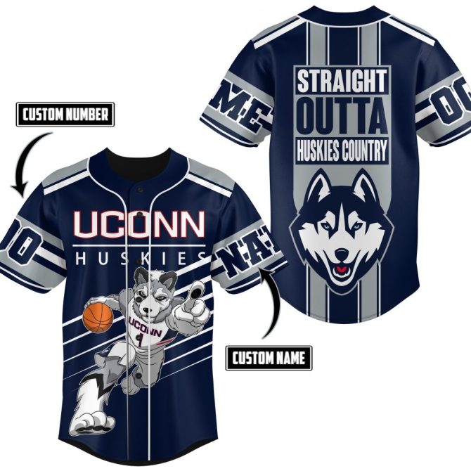 Custom Uconn Huskies Jersey - Personalized Name & Number - Limited Edition Fan Gear