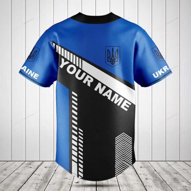 Custom Ukraine Baseball Jersey - Personalized Name & Number - Unique Fan Apparel - Image 2