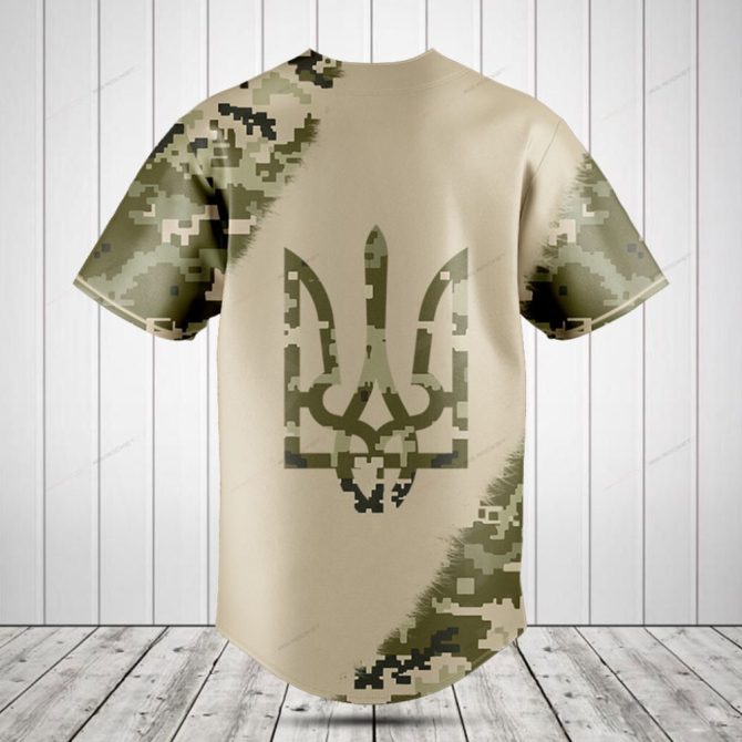 Men'S Camo Baseball Jersey - Stylish Digital Print, Lightweight, Breathable Sports Shirt - Perfect For Game Days & Casual Wear - Image 2