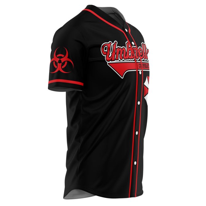 Umbrella Corporation Custom Baseball Jersey - Stylish Black/Red Design, Perfect Gift For Gamers & Fans! - Image 4