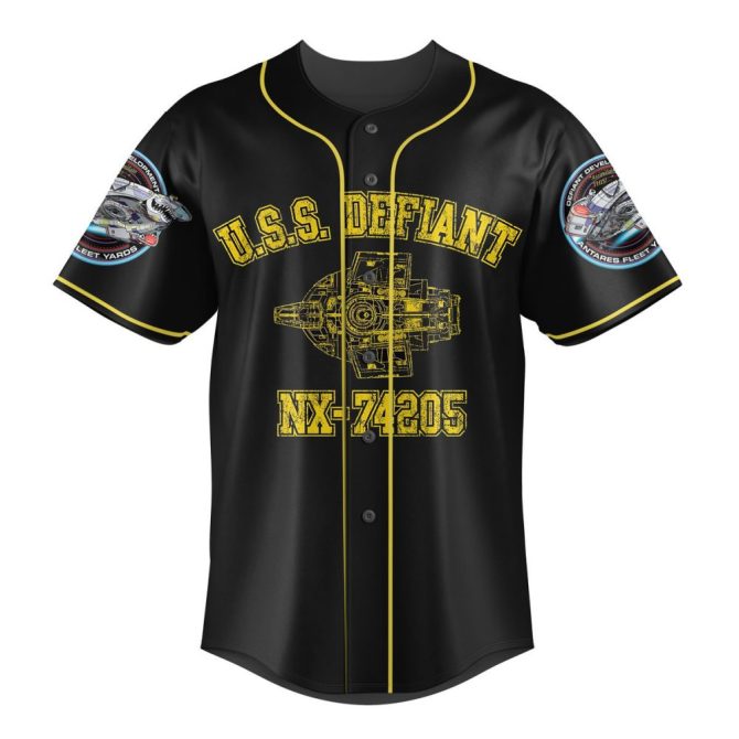 Custom Starship Defiant Jersey - Personalize Name & Number - Premium Sci-Fi Fan Gear - Image 2