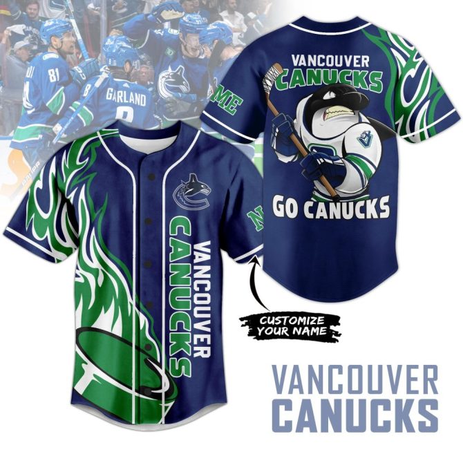 Vancouver Canucks Customizable Jersey - Personalized Name, Premium Fan Gear