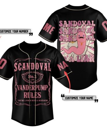 Customizable Scandoval Baseball Jersey – Unique Design, Personalize Name & Number!