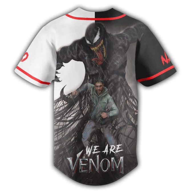 Custom Venom Baseball Jersey – Personalize With Your Name & Number – Striking Split Design - Image 3