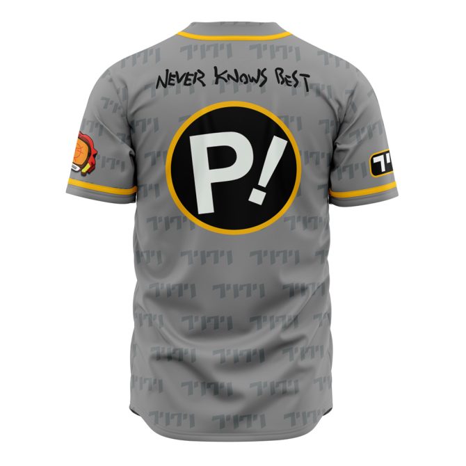Flcl Inspired Gray Baseball Jersey - Stylish Anime Fan Apparel - Image 2