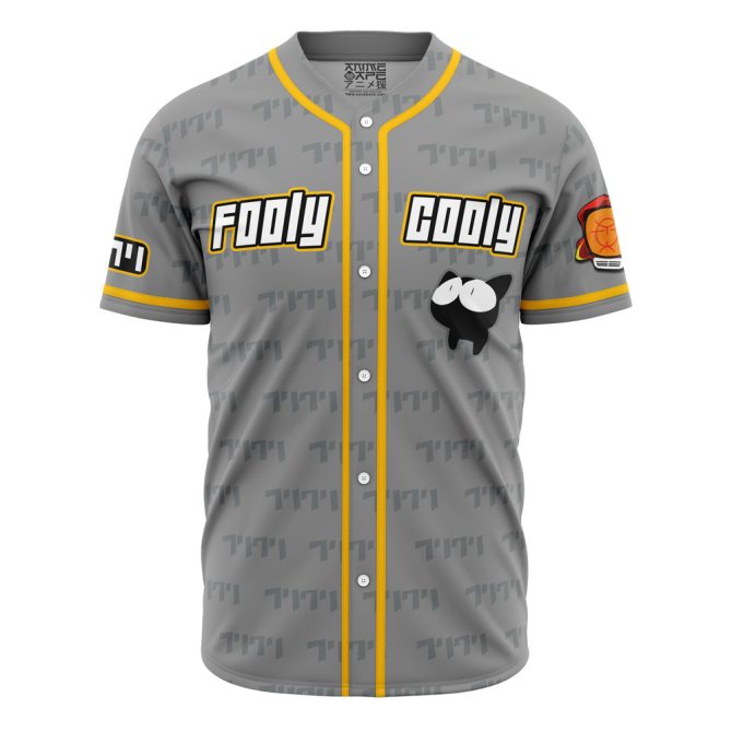 Flcl Inspired Gray Baseball Jersey - Stylish Anime Fan Apparel