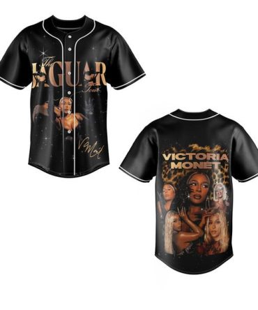 Victoria Monét Baseball Jersey – Stylish Black Graphic Tee For Fans