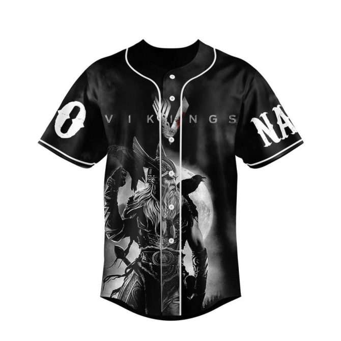 Custom Sons Of Odin Viking Jersey - Personalized Name & Number - Valhalla Warrior Design - Image 2