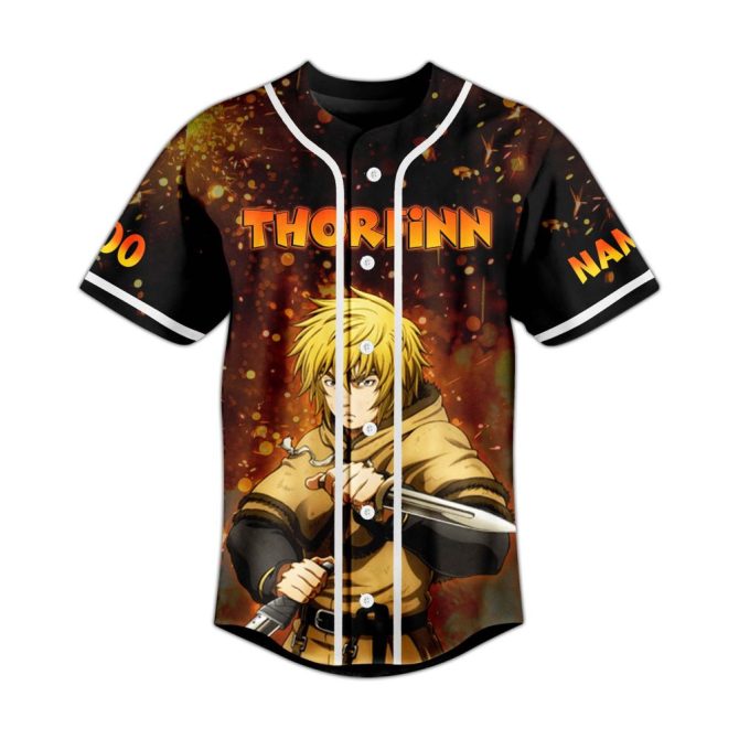 Custom Anime Baseball Jersey – Personalize With Name & Number , Bold Design - Image 2