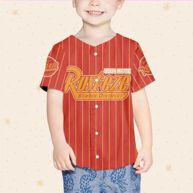 Custom Kids/Youth/Adult Lightning Mcqueen Baseball Jersey - Personalize Your Name! - Image 5