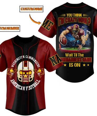 Customizable Washington Commanders Football Jersey - Add Your Name & Number!