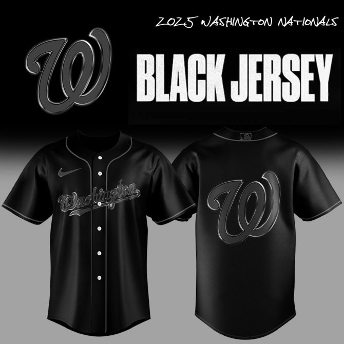 Exclusive 2023 Washington Nationals Black Jersey – Stylish Fan Gear For Game Day!