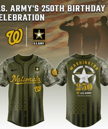 Celebrate U.S. Army'S 250Th With Limited Edition Washington Nationals Jersey
