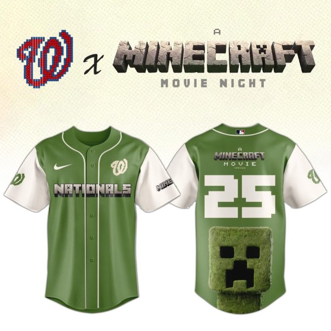 Exclusive Nationals X Minecraft Jersey – Limited Edition Collectible For Movie Night Fans!