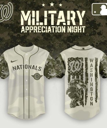 Washington Nationals Camo Jersey – Limited Edition Military Appreciation Night Gear