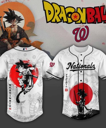 Dragon Ball Nationals Baseball Jersey - Anime Fan Apparel For Washington Enthusiasts
