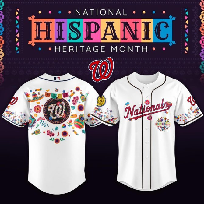 Celebrate In Style: Nationals Hispanic Heritage Jersey - Limited Edition, Vibrant Design!