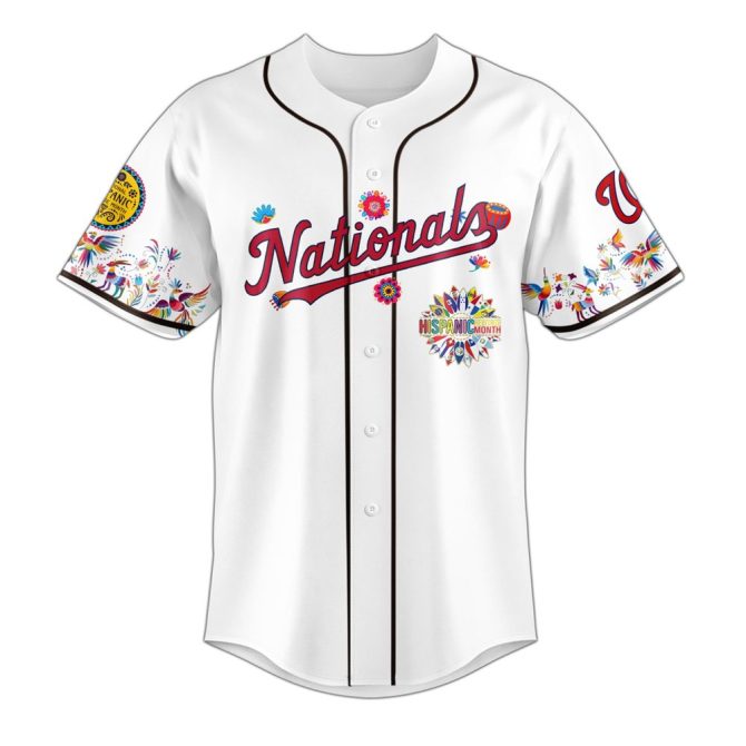 Celebrate In Style: Nationals Hispanic Heritage Jersey - Limited Edition, Vibrant Design! - Image 2