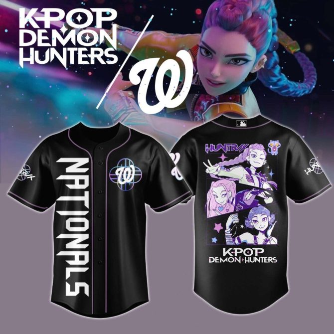 Kpop Demon Hunters Nationals Jersey - Stylish Anime-Inspired Sportswear