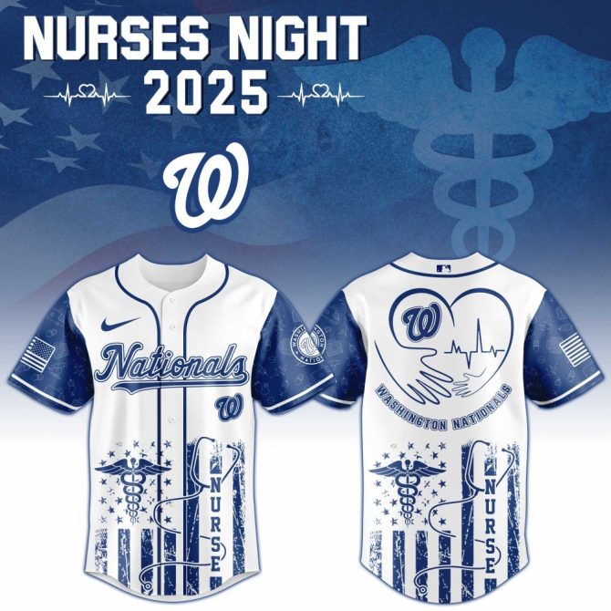 Celebrate Nurses Night 2025 With Nationals Custom Jersey – Limited Edition Tribute!