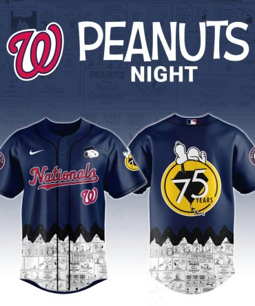 Exclusive Nationals Peanuts Night Jersey - Celebrate 75 Years With Iconic Snoopy Design!