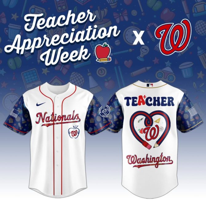 Celebrate Teacher Appreciation With Nationals Limited Edition Jersey – Perfect Gift!