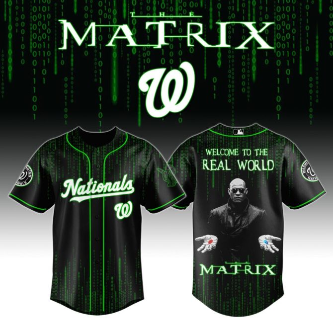 Matrix Nationals Jersey - Limited Edition Sci-Fi Baseball Shirt - Welcome To The Real World Style