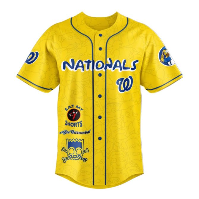 Exclusive Washington Nationals X The Simpsons Jersey – Limited Edition Homer Design! - Image 2