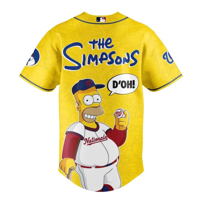 Exclusive Washington Nationals X The Simpsons Jersey – Limited Edition Homer Design! - Image 3