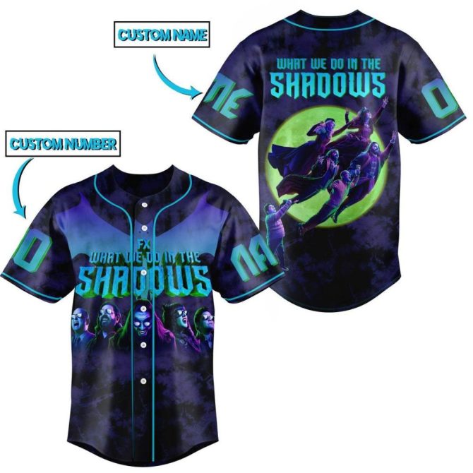 Customizable 'What We Do In The Shadows' Baseball Jersey - Add Your Name & Number!