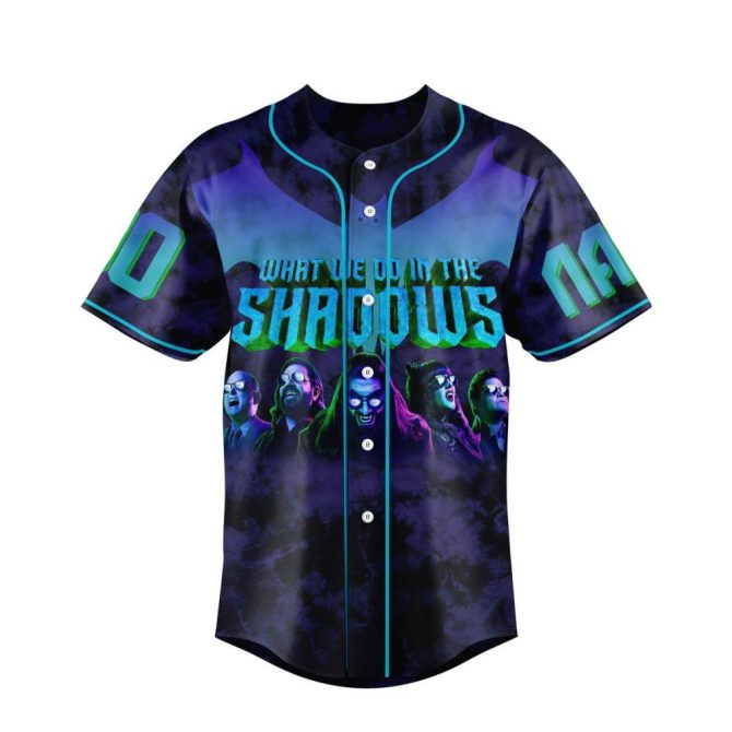 Custom 'What We Do In The Shadows' Baseball Jersey – Personalized Name & Number, Unique Vampire Design - Image 2