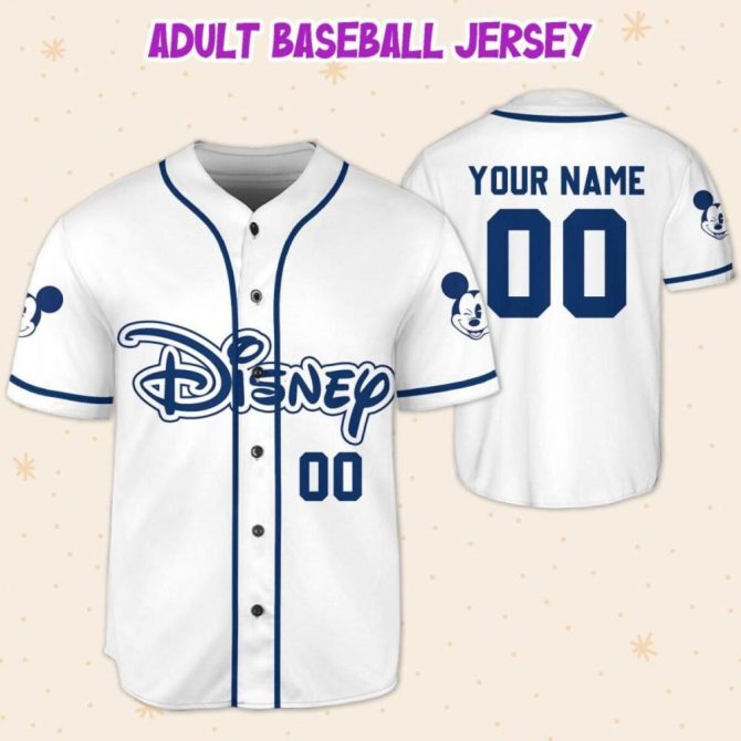 Custom Disney Baseball Jersey - Personalized Name & Number For Kids, Youth, Adults - Unique Gift! - Image 6