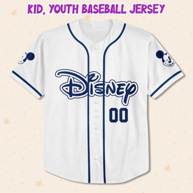 Custom Disney Baseball Jersey - Personalized Name & Number For Kids, Youth, Adults - Unique Gift! - Image 3