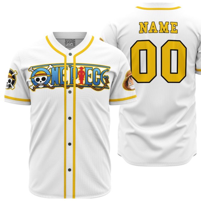 Custom One Piece Baseball Jersey – Personalized Anime Fan Gear With Your Name!