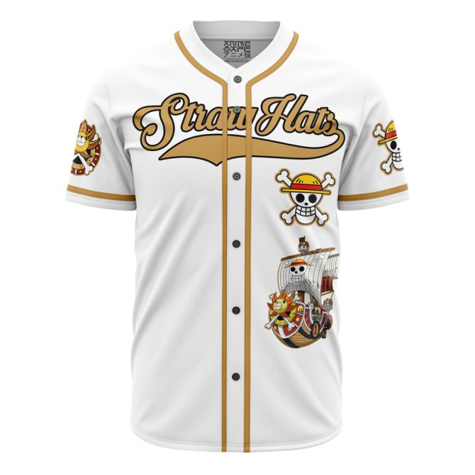 Custom Straw Hats Baseball Jersey - Personalized Pirate Design, Unisex, Premium Quality - Image 2